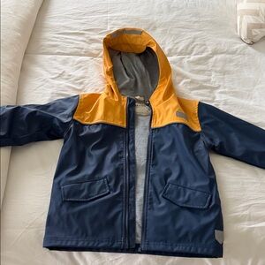 Harley Kids Navy and Orange Hooded Rain Jacket- never worn!